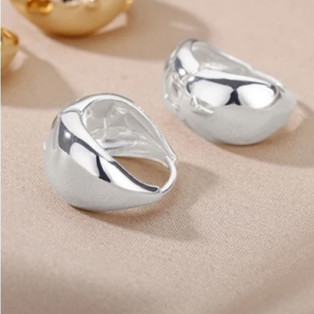 NWT STERLING SILVER SMALL EARRINGS - Picture 3 of 4